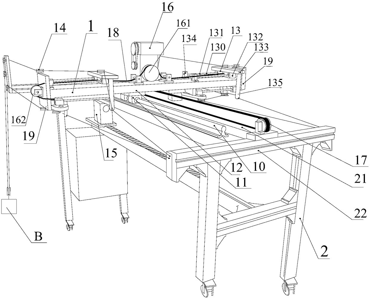 Braiding frame device