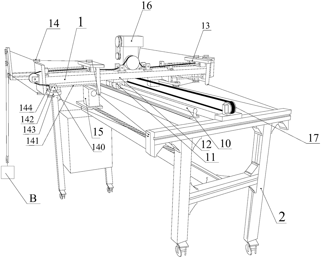 Braiding frame device