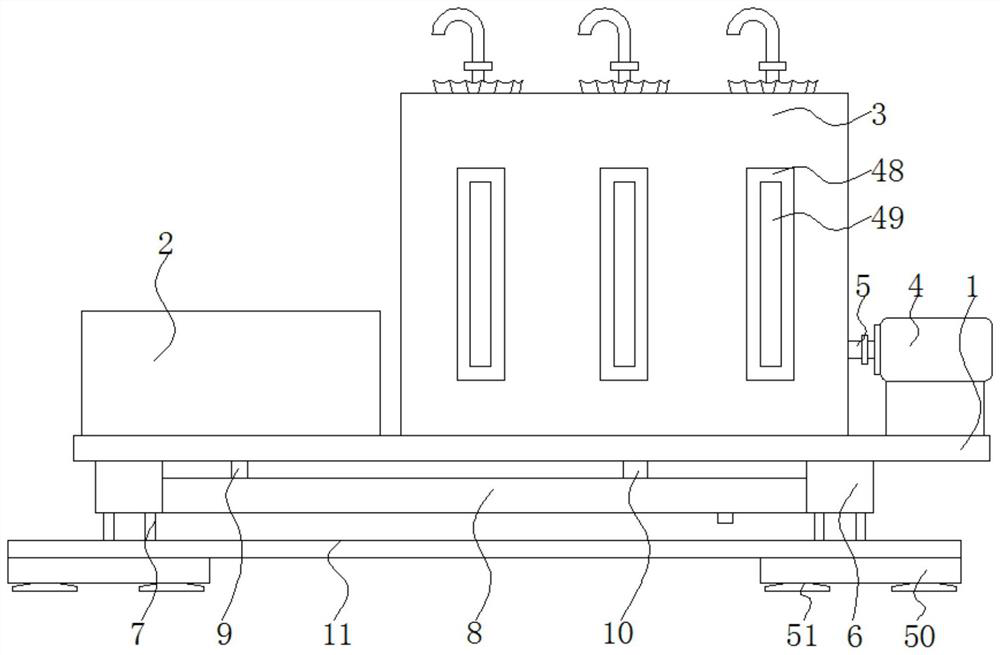 Umbrella dewatering device for shopping malls