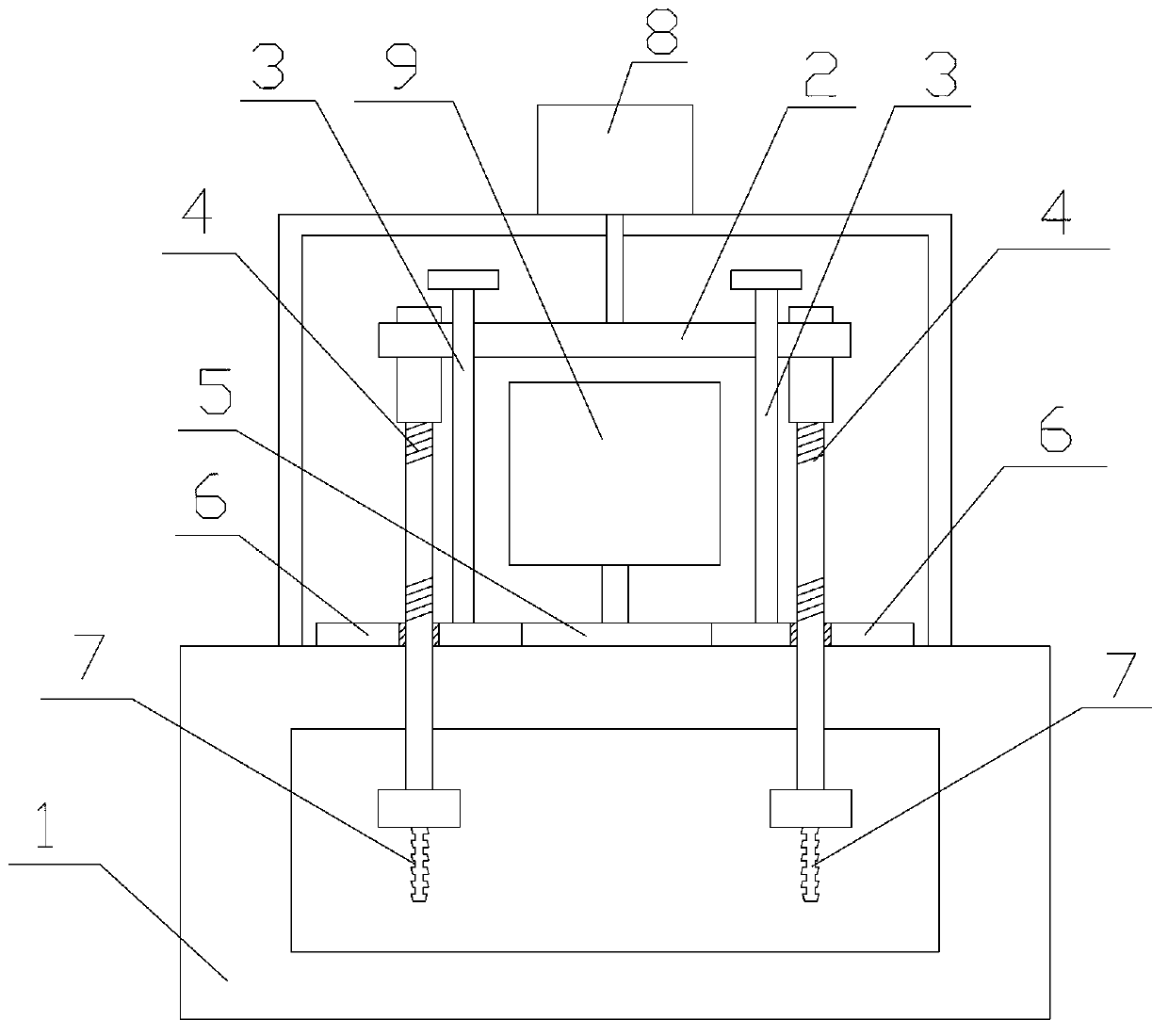 Rotating push processing device with stroke control function