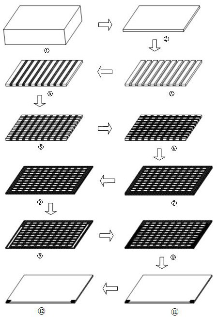 Sensing/exciting device based on piezoelectric composite material and preparation method thereof