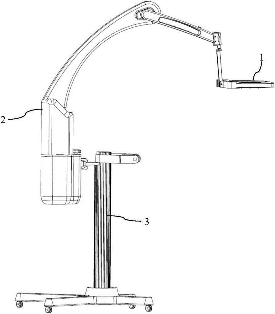 Simulation mechanical arm type medical magnifying glass system