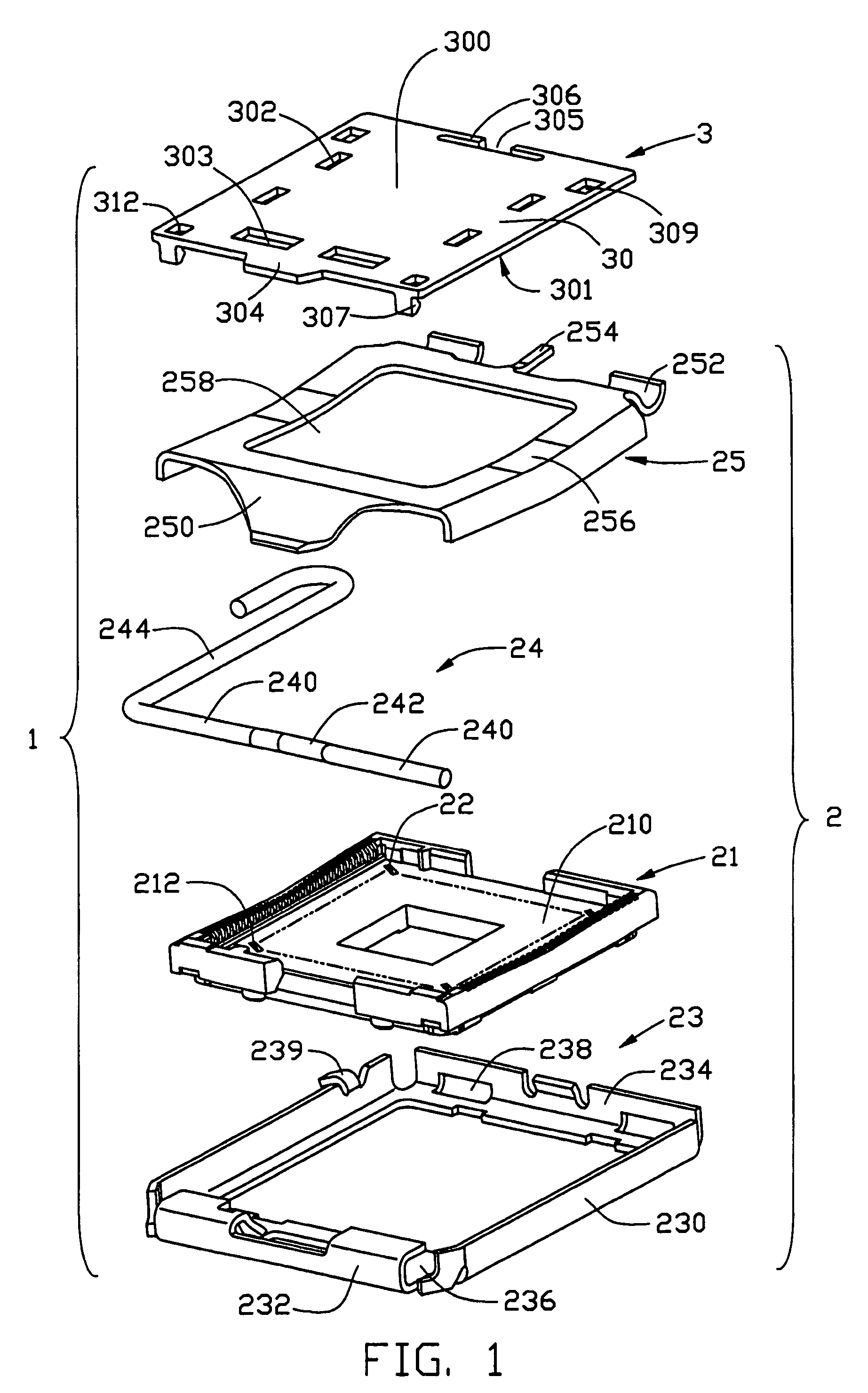 Electrical connector assembly with pick up cap