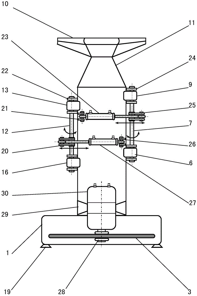 Forest miscellaneous shrub felling and bundling device