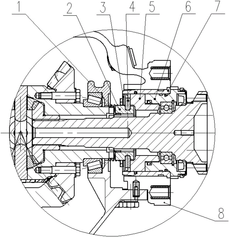 Sleeve shaft type differential locking mechanism