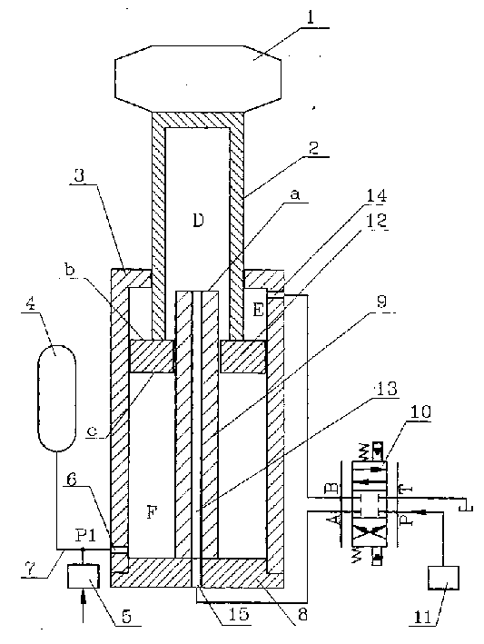 Single rod equal area double acting hydraulic cylinder capable of balancing weight