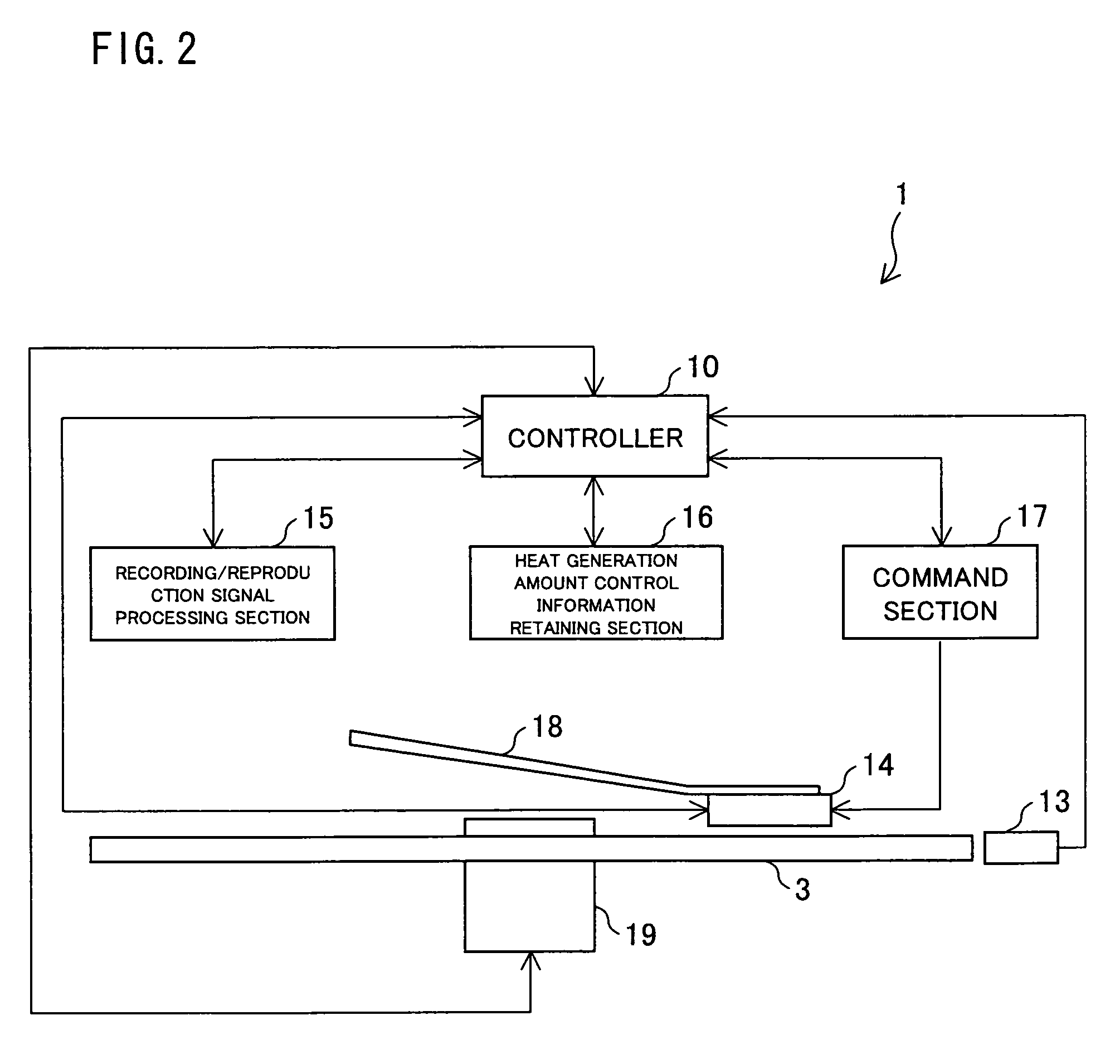 Heat generation control device for heat-assisted magnetic recording and reproducing apparatus