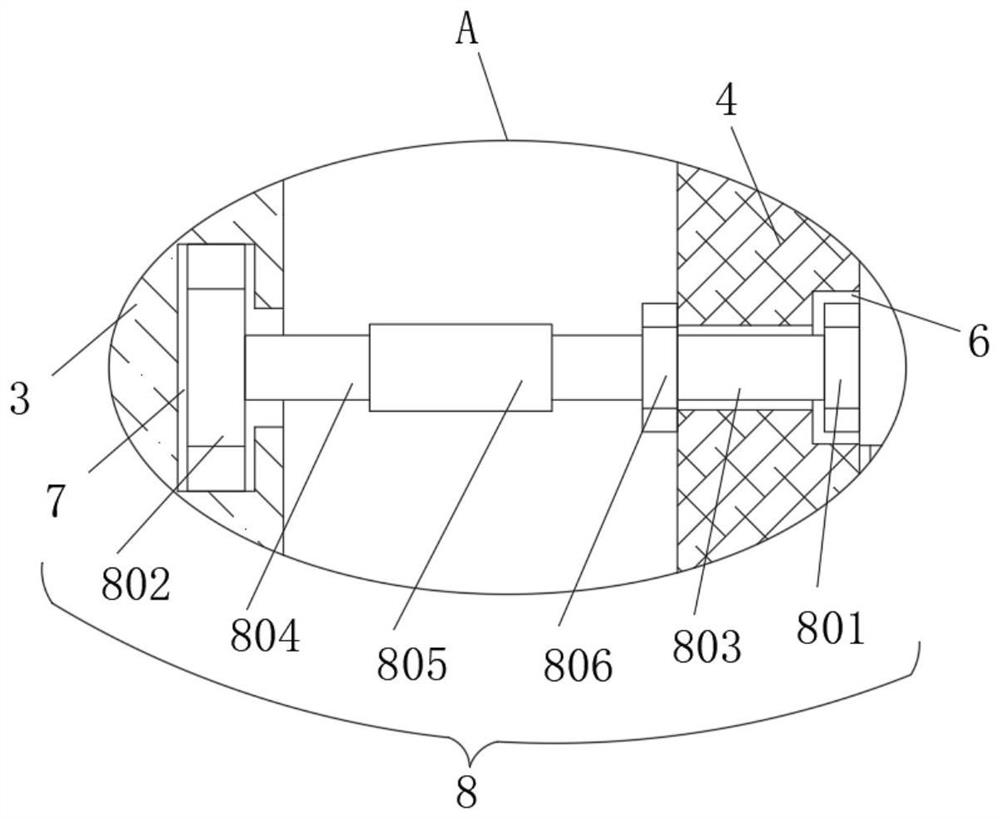 Vertical face soft and hard package high-efficiency assembly type mounting structure