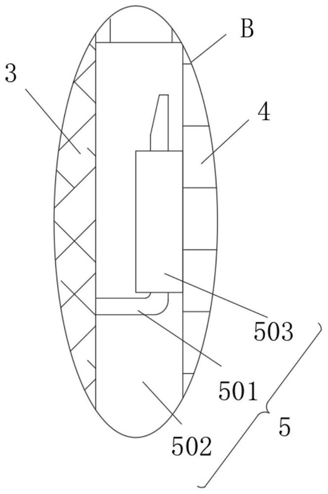 Vertical face soft and hard package high-efficiency assembly type mounting structure