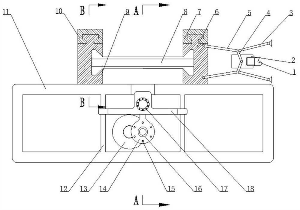 A multi-axis variable frequency fatigue test device suitable for manifold pipe fittings