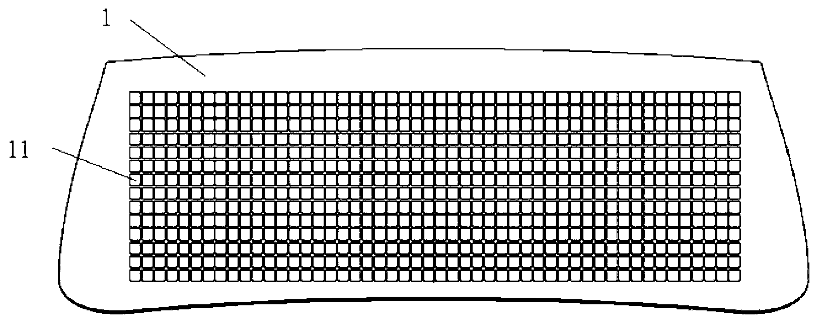 Automatic anti-dazzling system of front windshield of car