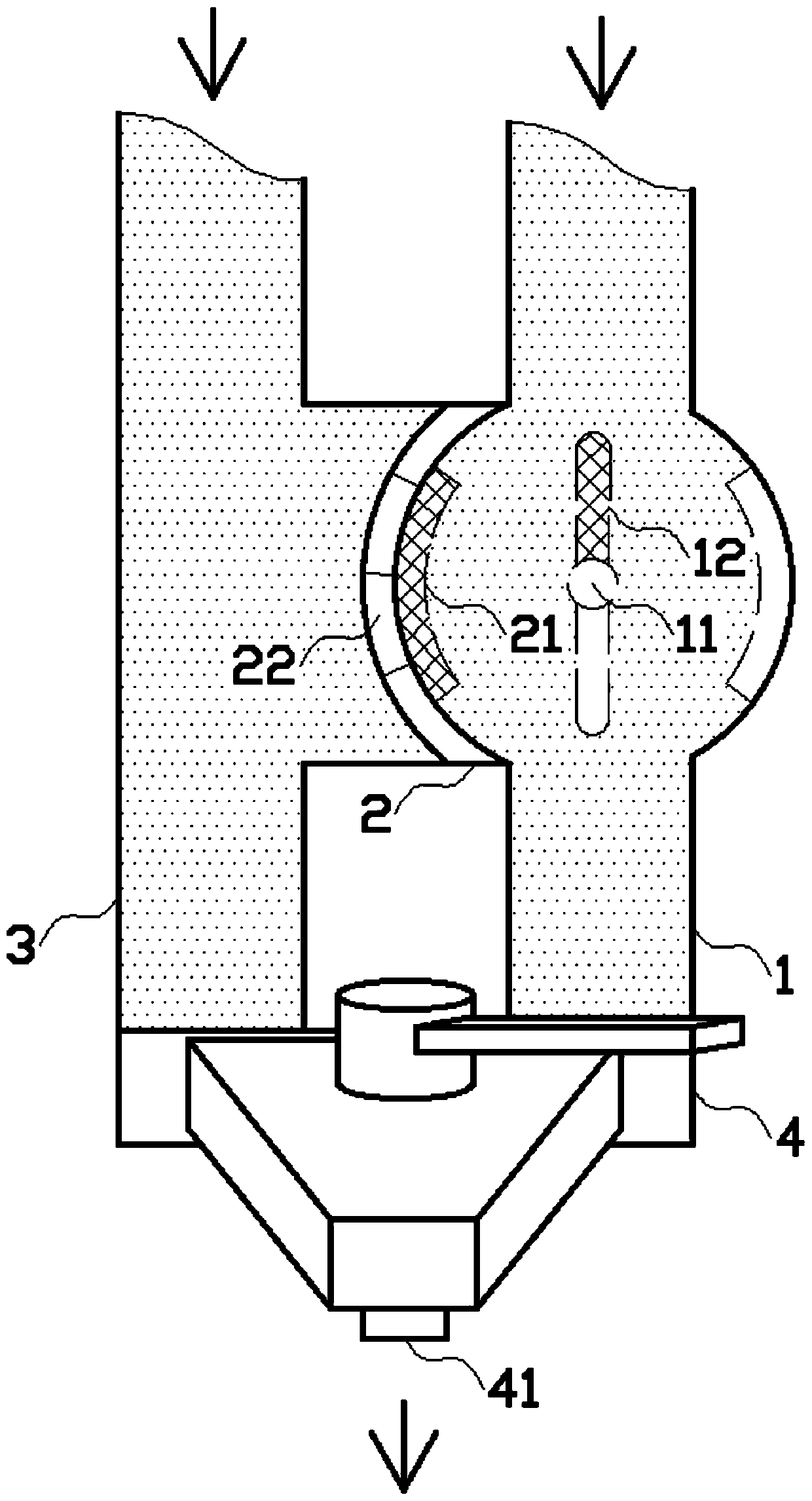 Temperature difference type automatic temperature-adjusting water mixing valve