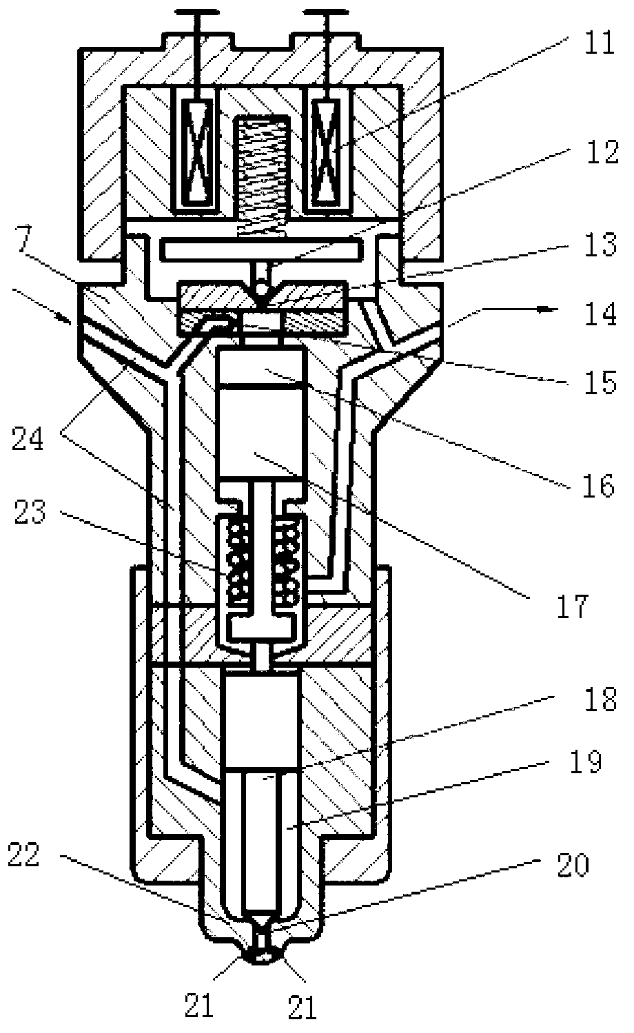 Method and system for diagnosing oil return failure of electronic control common rail oil sprayer