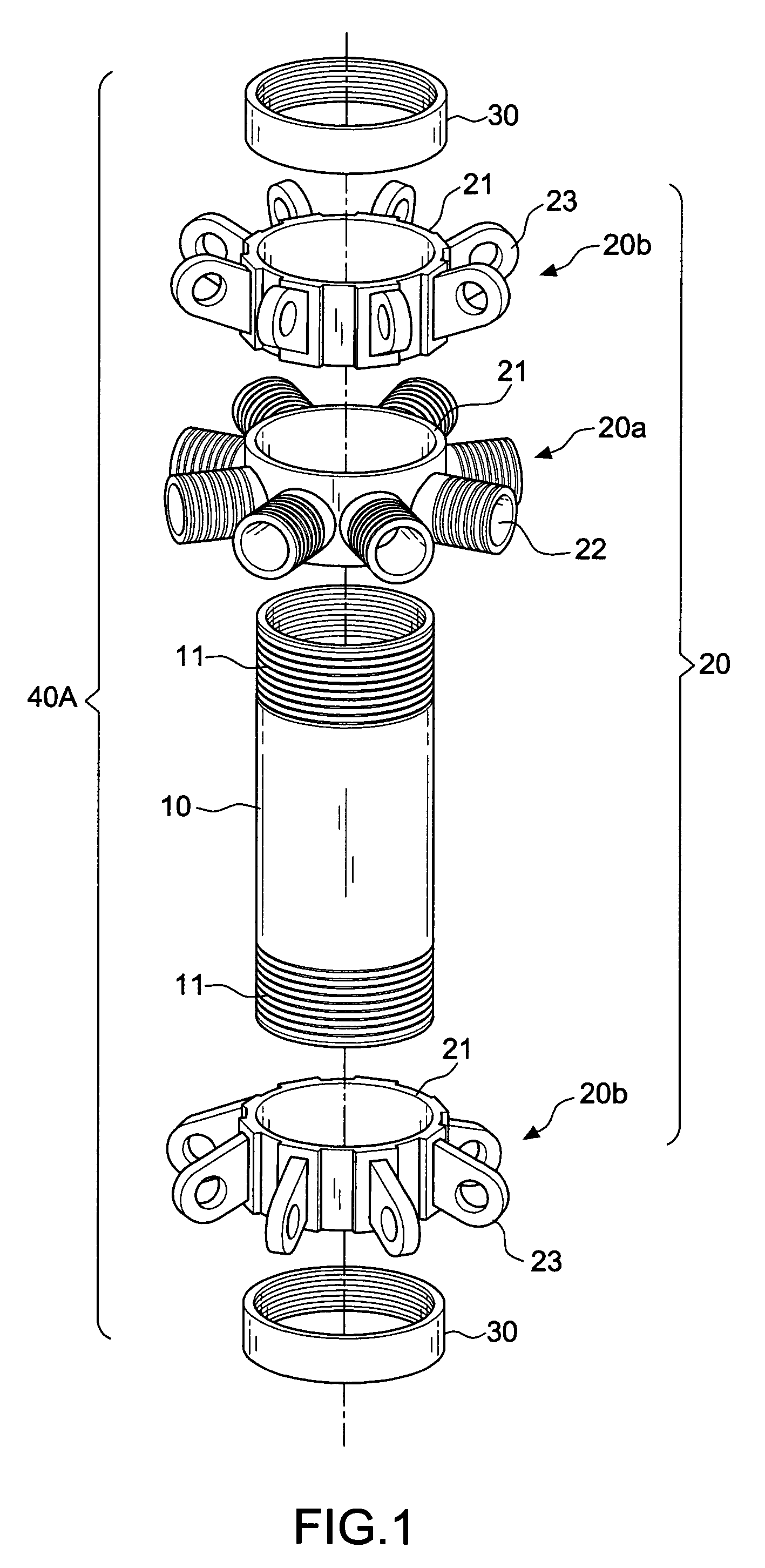 Integrally assembled changeable framework connector used for a spatial structure