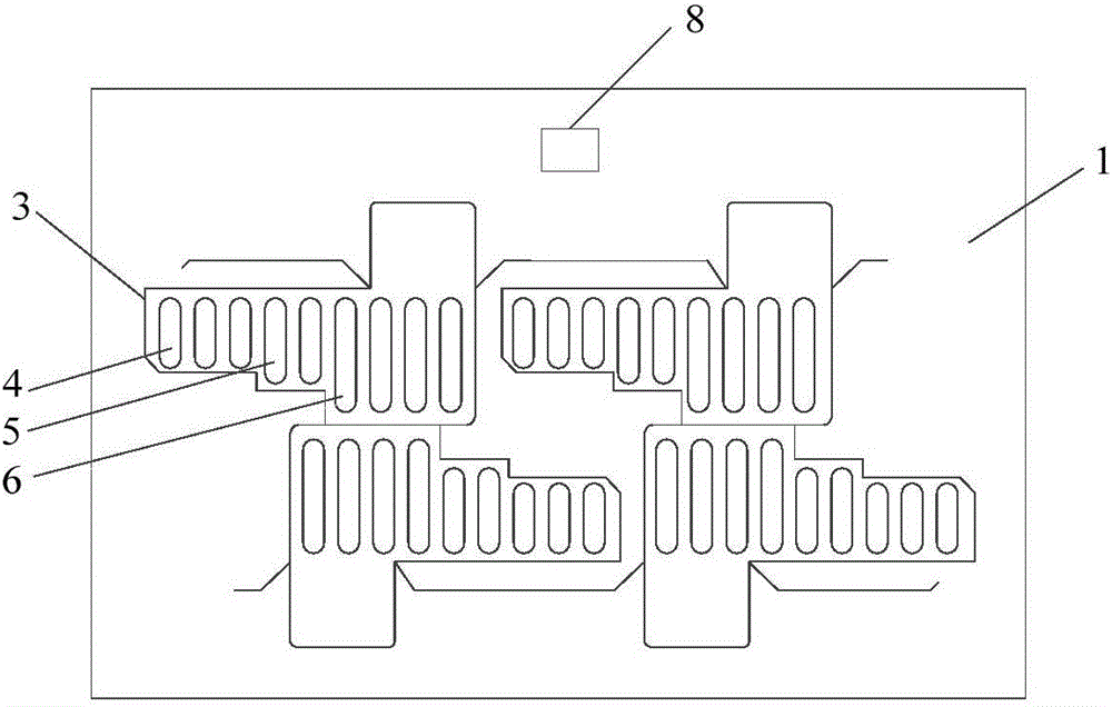 High-matching-degree multi-knife-type integrated hardware mold used for die cutting