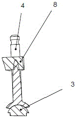 X-type rapid positioning device for measuring the center position of railway track