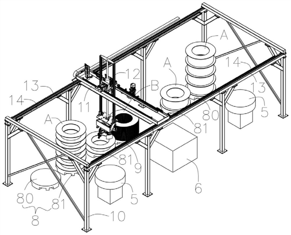 A pipe continuous winding and automatic stacking system and method