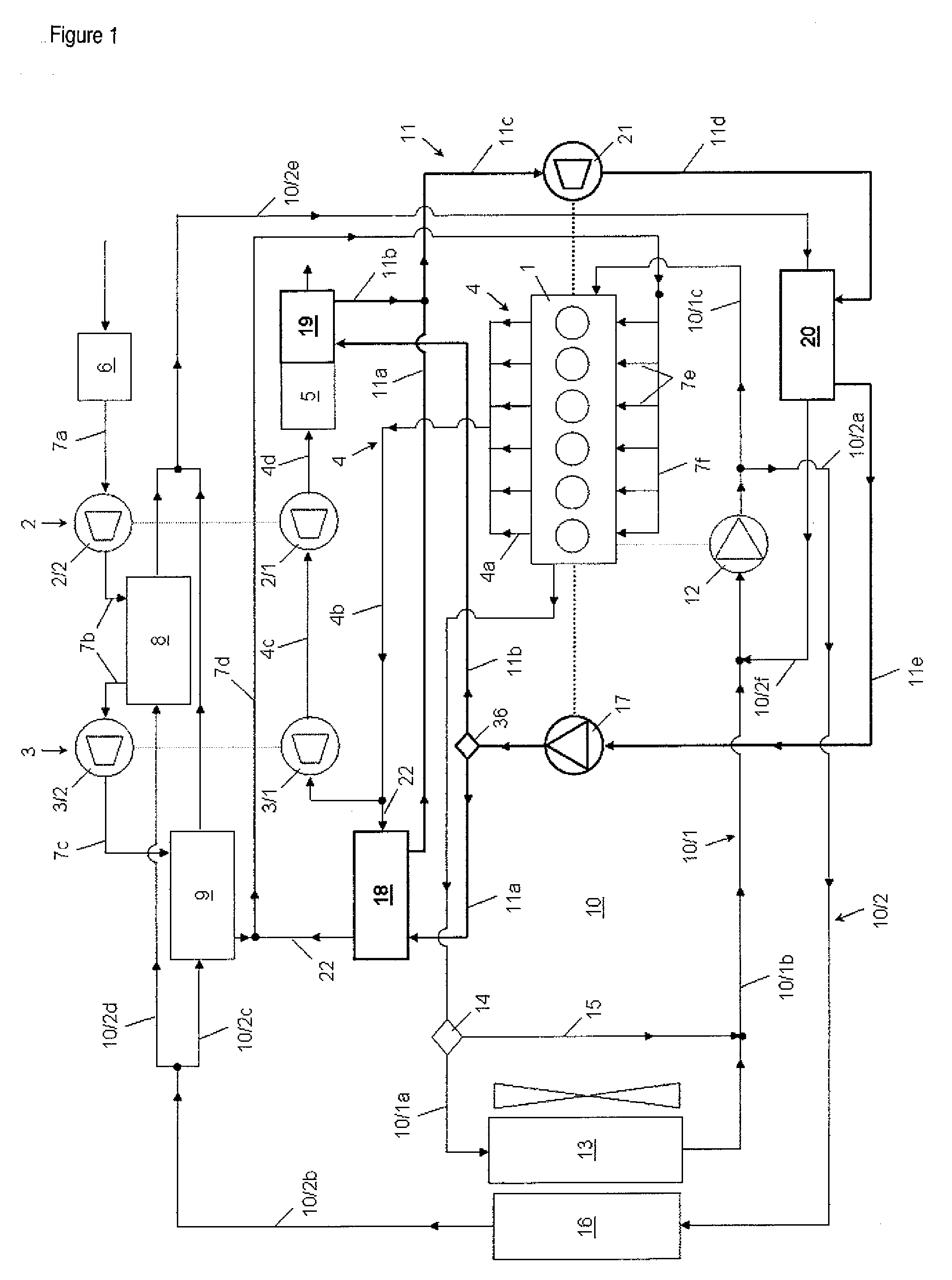 Drive Unit with Cooling Circuit and Separate Heat Recovery Circuit