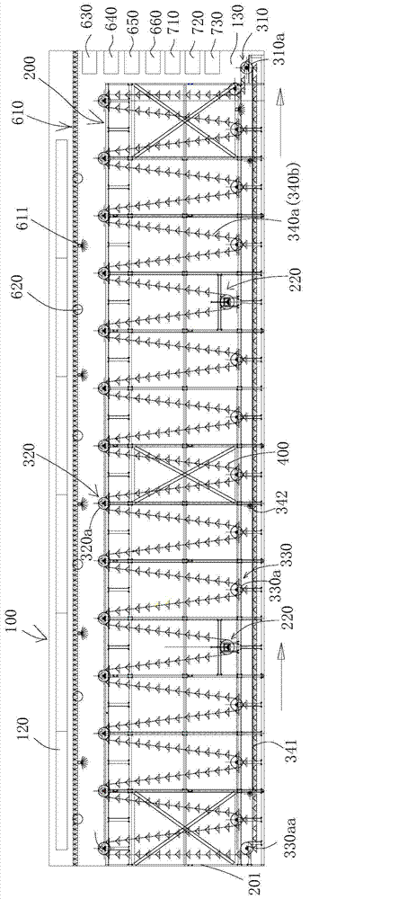 Automatic seedling raising seedbed