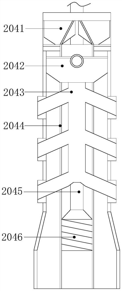 A utility pole buried grouting device based on spiral multi-directional expansion