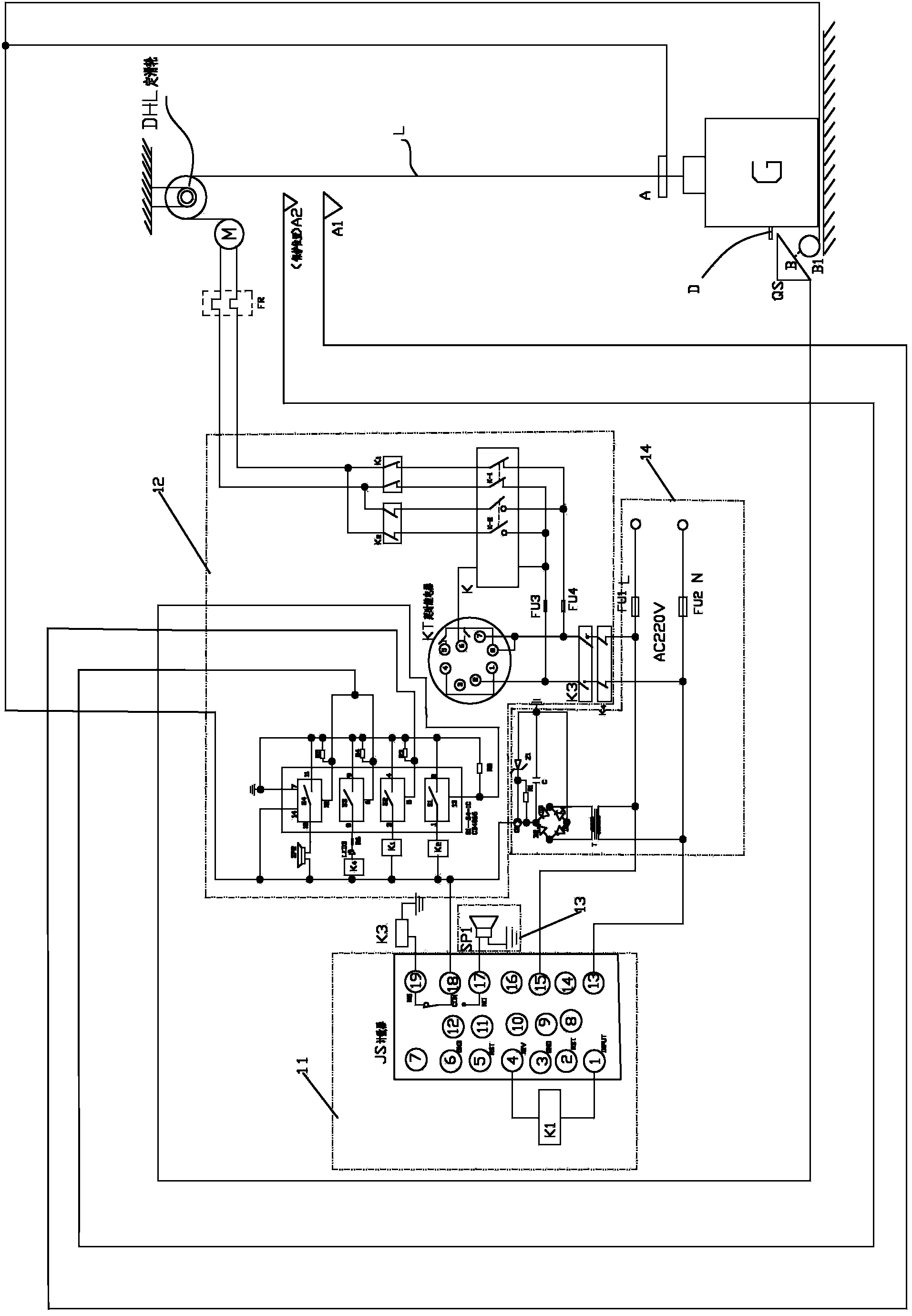 Device and method for testing wearing life of steel wire rope