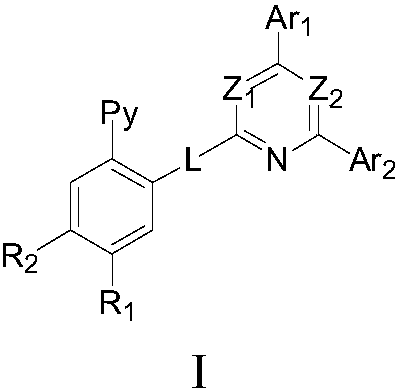 Organic electroluminescent compound based on pyridine and triazine and organic electroluminescent device thereof