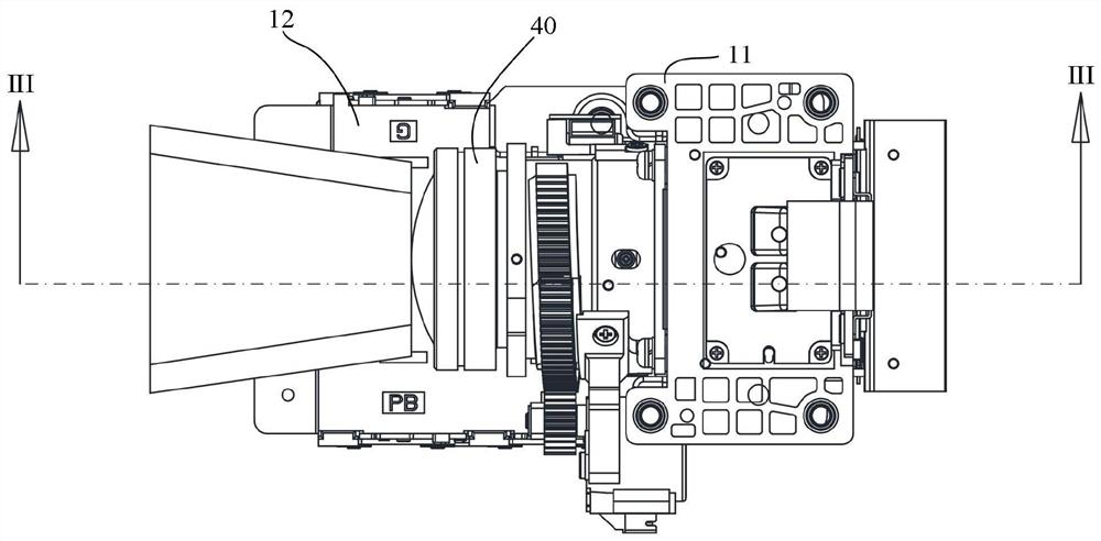 Projection ray machine