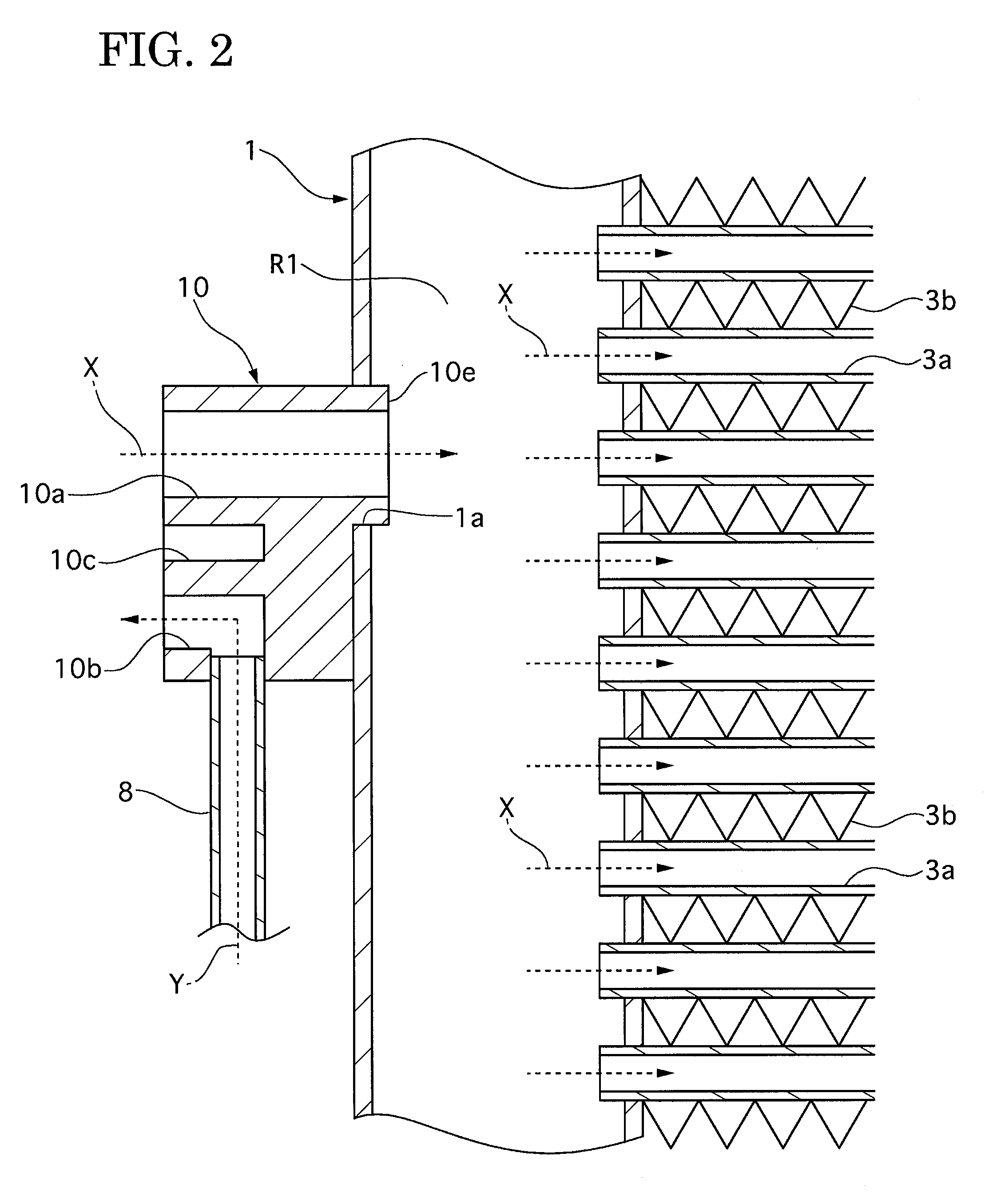 Liquid tank structure of heat exchanger