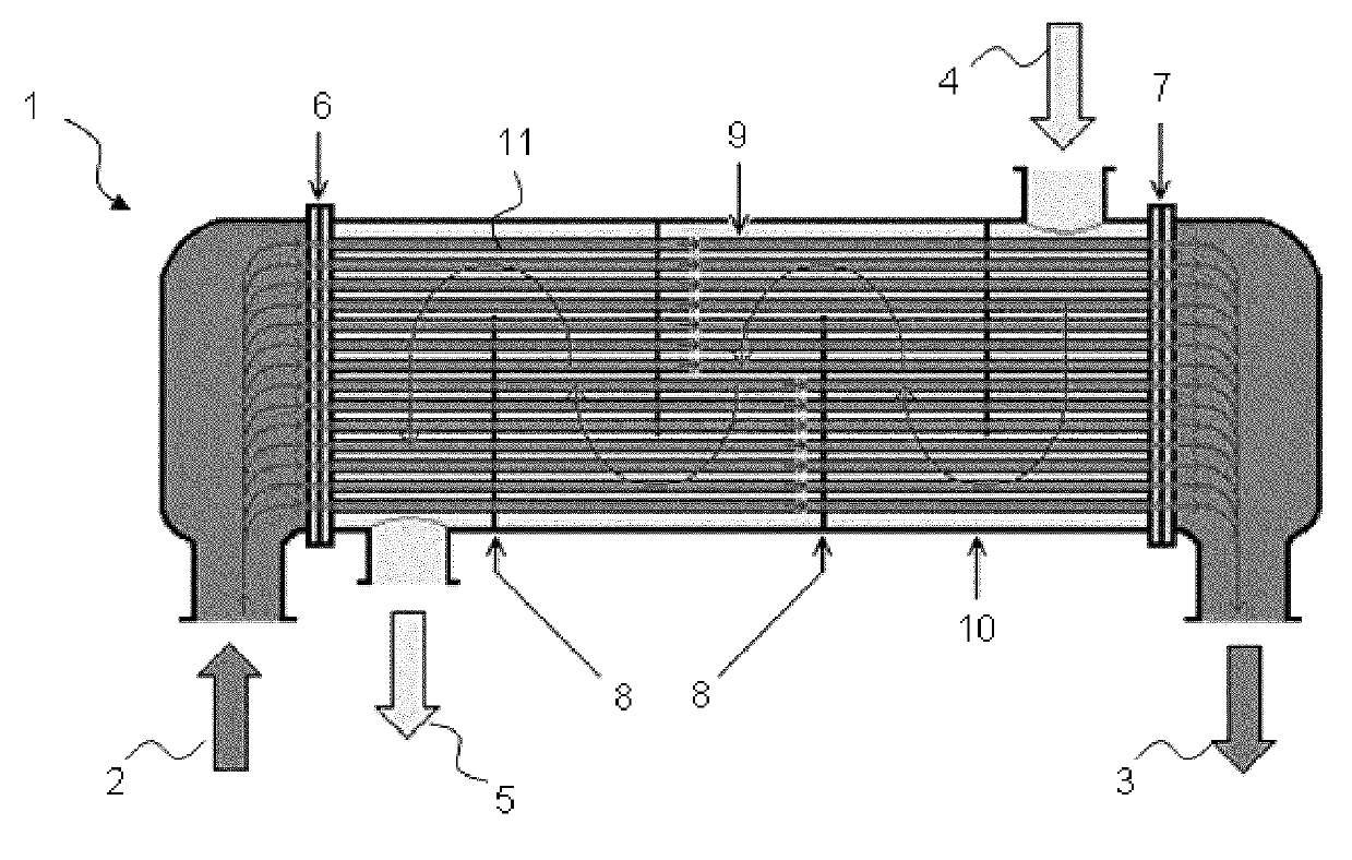 Exchange tube support and securing assembly for tube exchanger