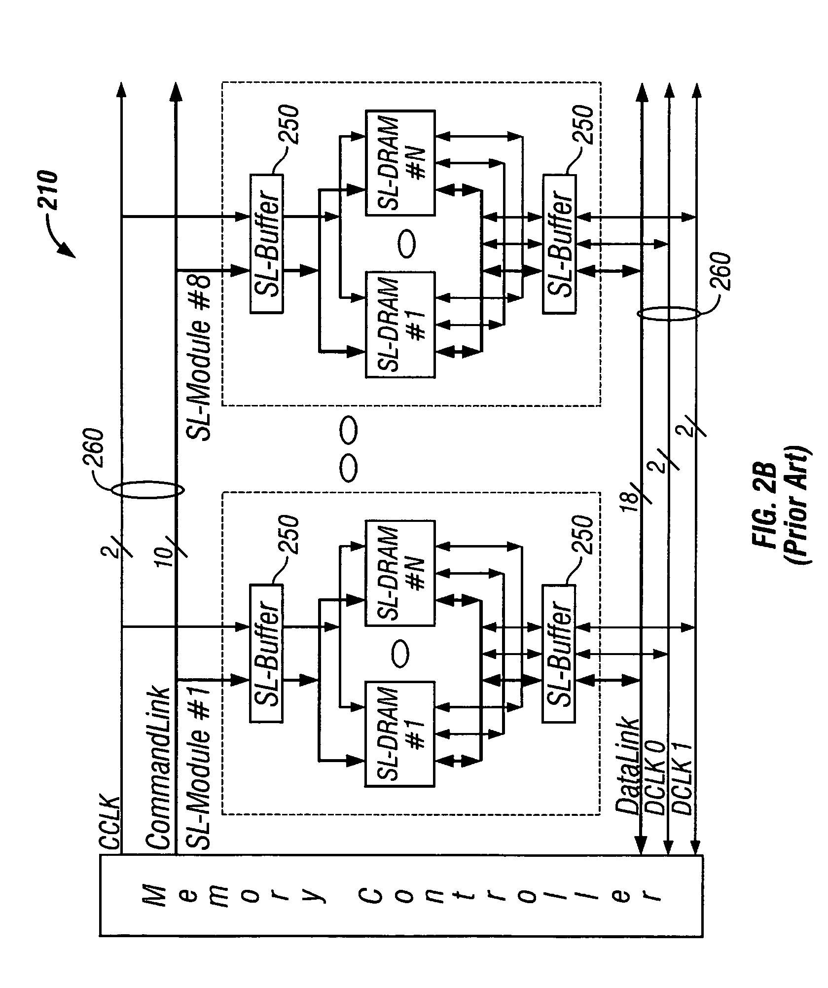 Configurable width buffered module having flyby elements