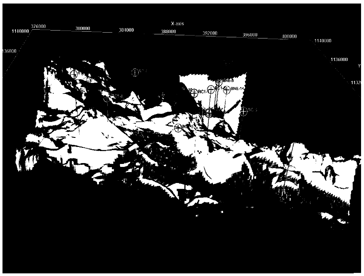 A bedrock buried hill crack prediction method and device