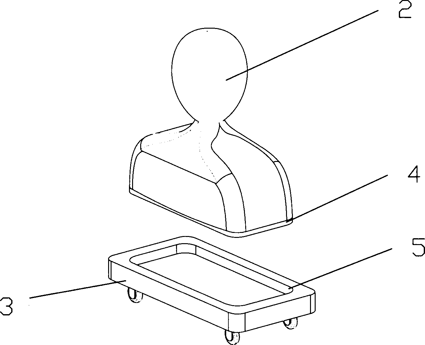 Portrait cinerary casket and machining process thereof