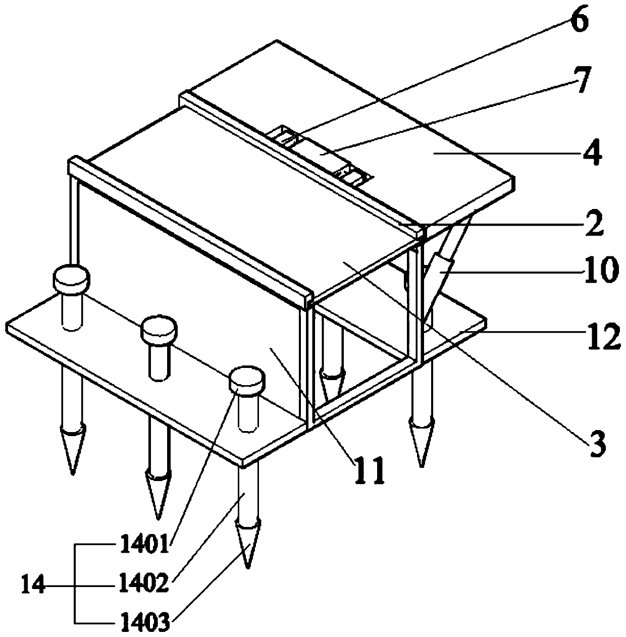 Overlying rock strata pressure support based on coal seam mining