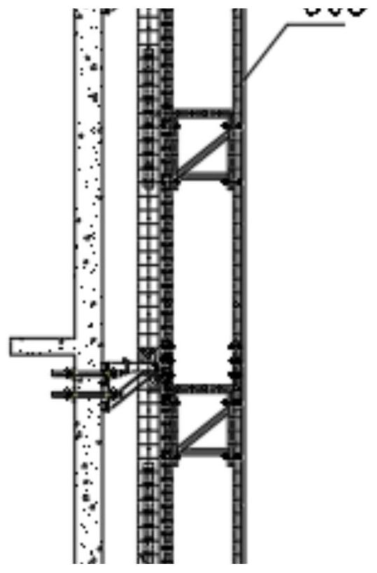 Tool type scaffold anti-falling system