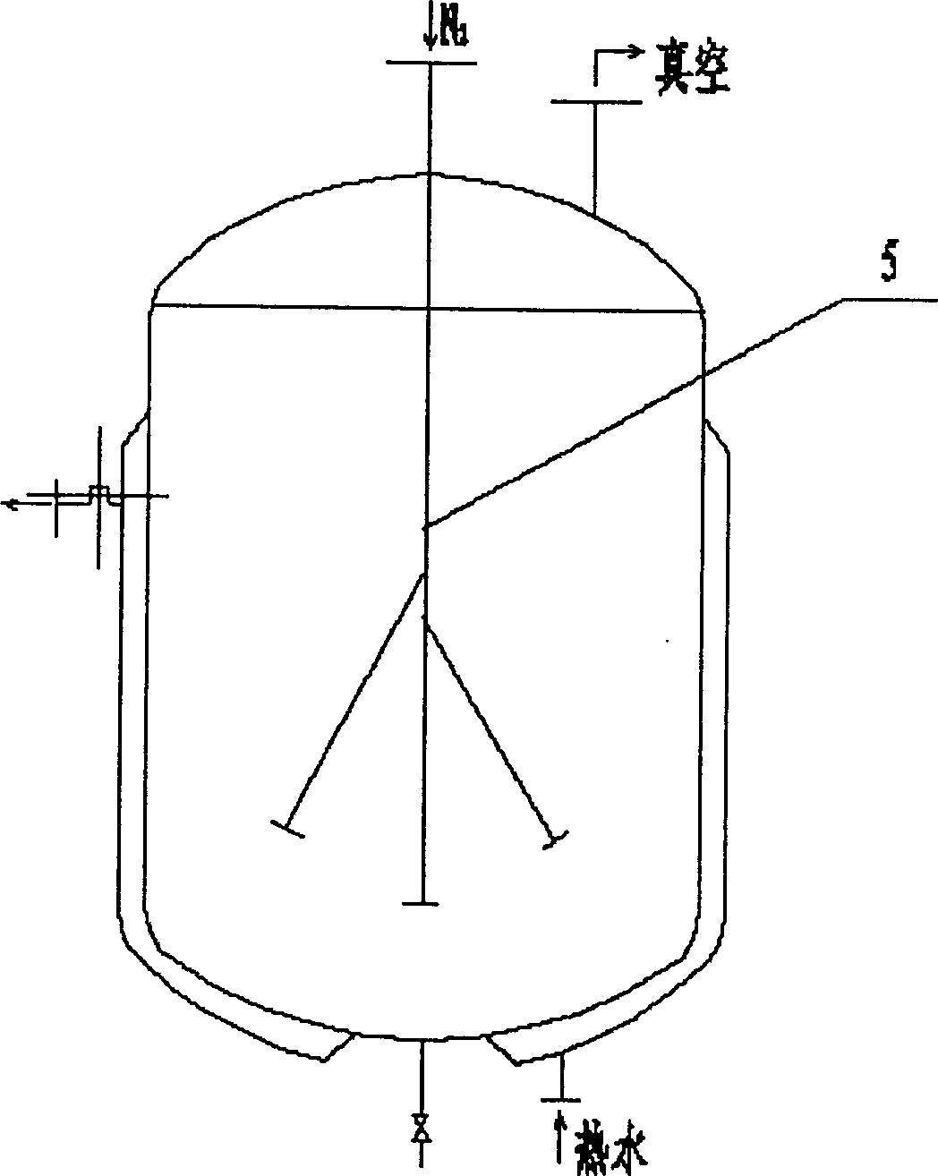 Method for preparing organic silicon high-temperature-resistant adhesive by removing micro-water from methylcyclosiloxane used as raw materials and device therefor