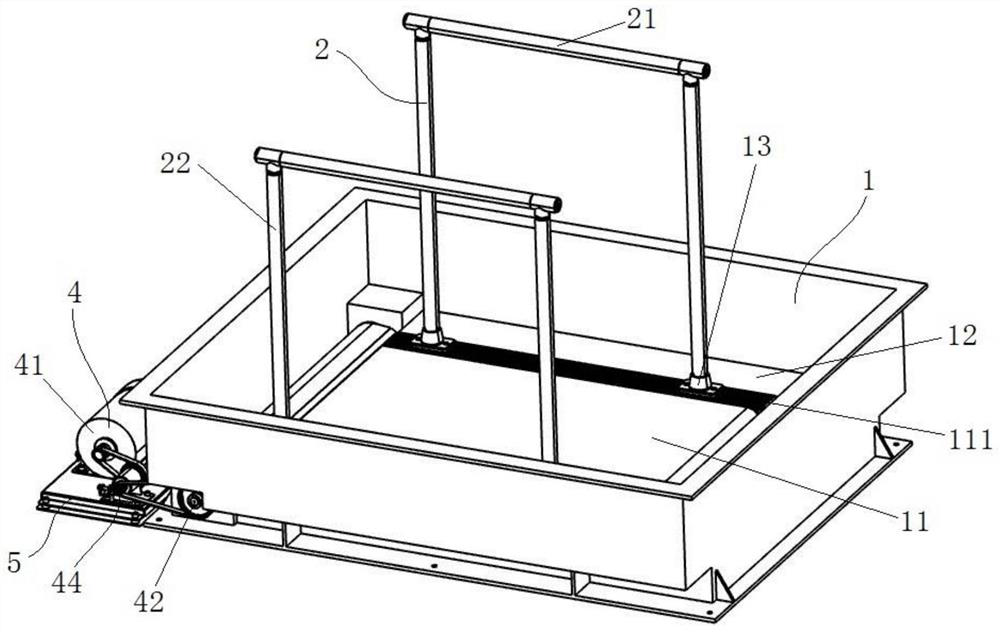 an underwater treadmill