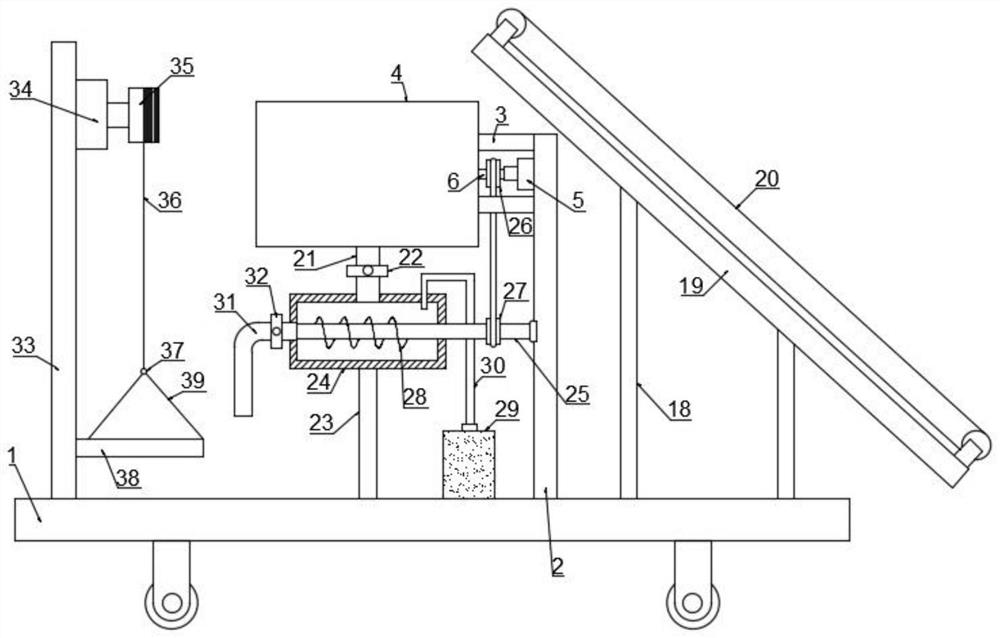 Material conveying, transporting and lifting all-in-one machine for building engineering construction