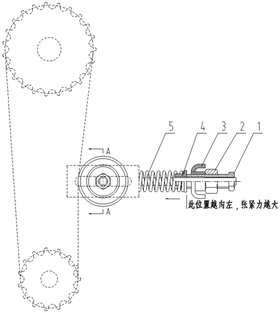 Chain tensioning mechanism