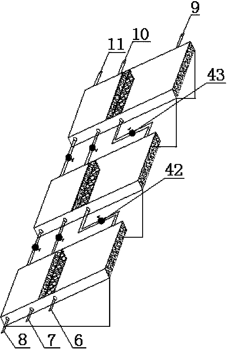 Solar cooling plate based combined cooling and heating system