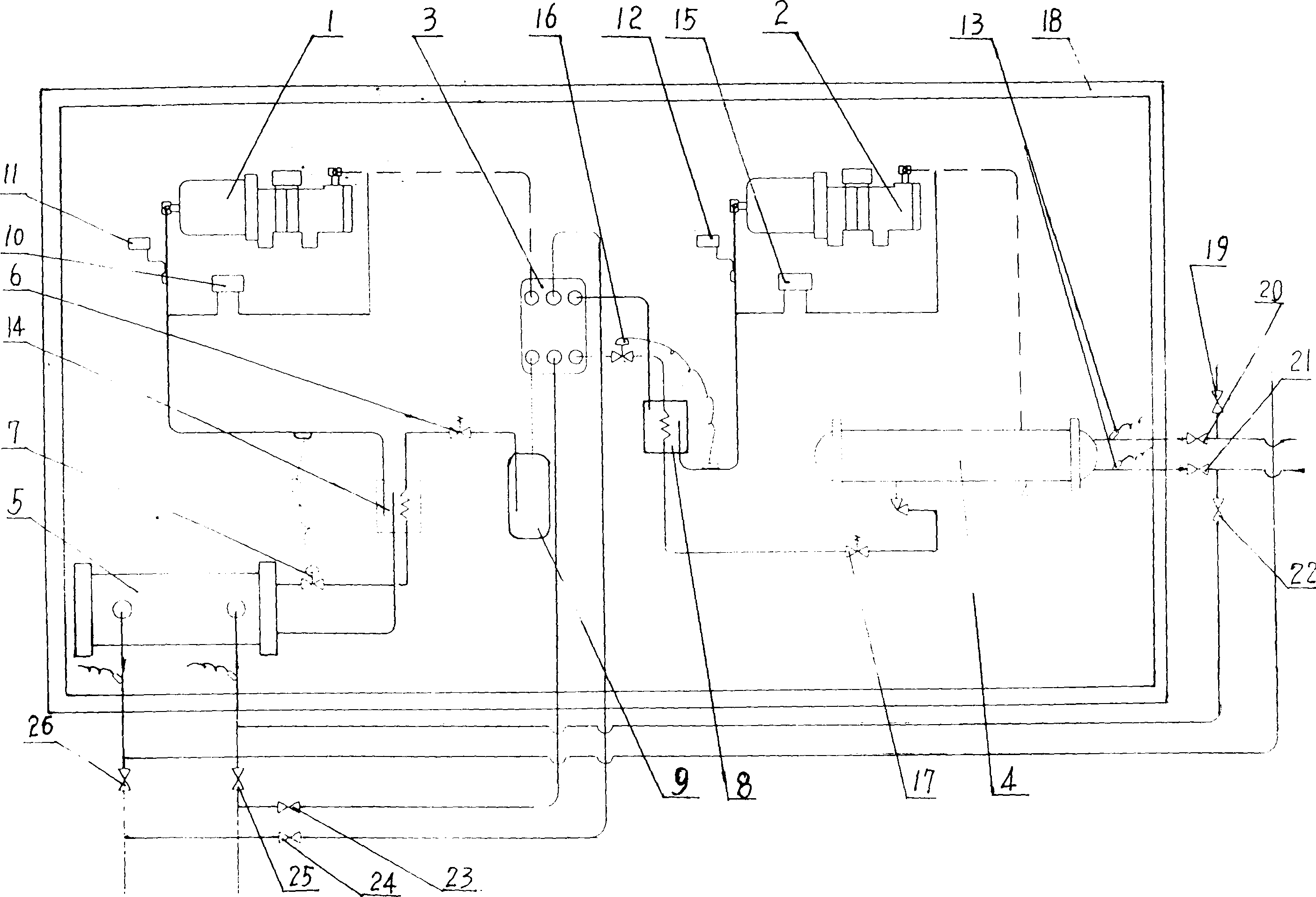 Cascade superhigh temperature water source heat pump apparatus