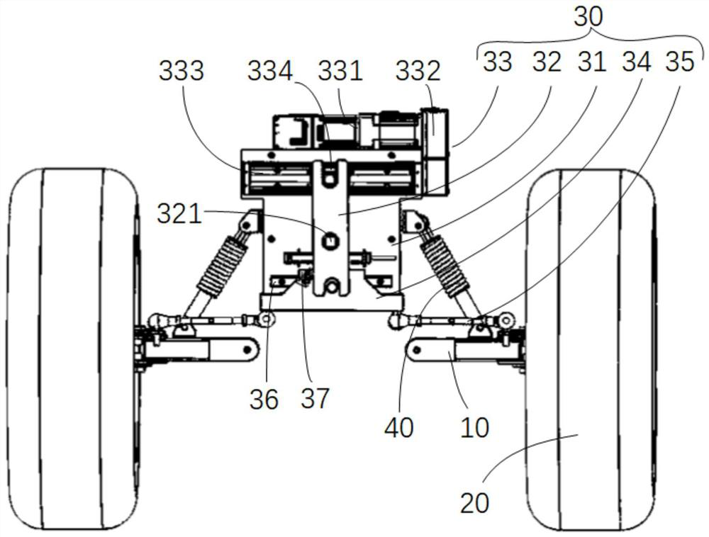 Wheel steering mechanism and vehicle