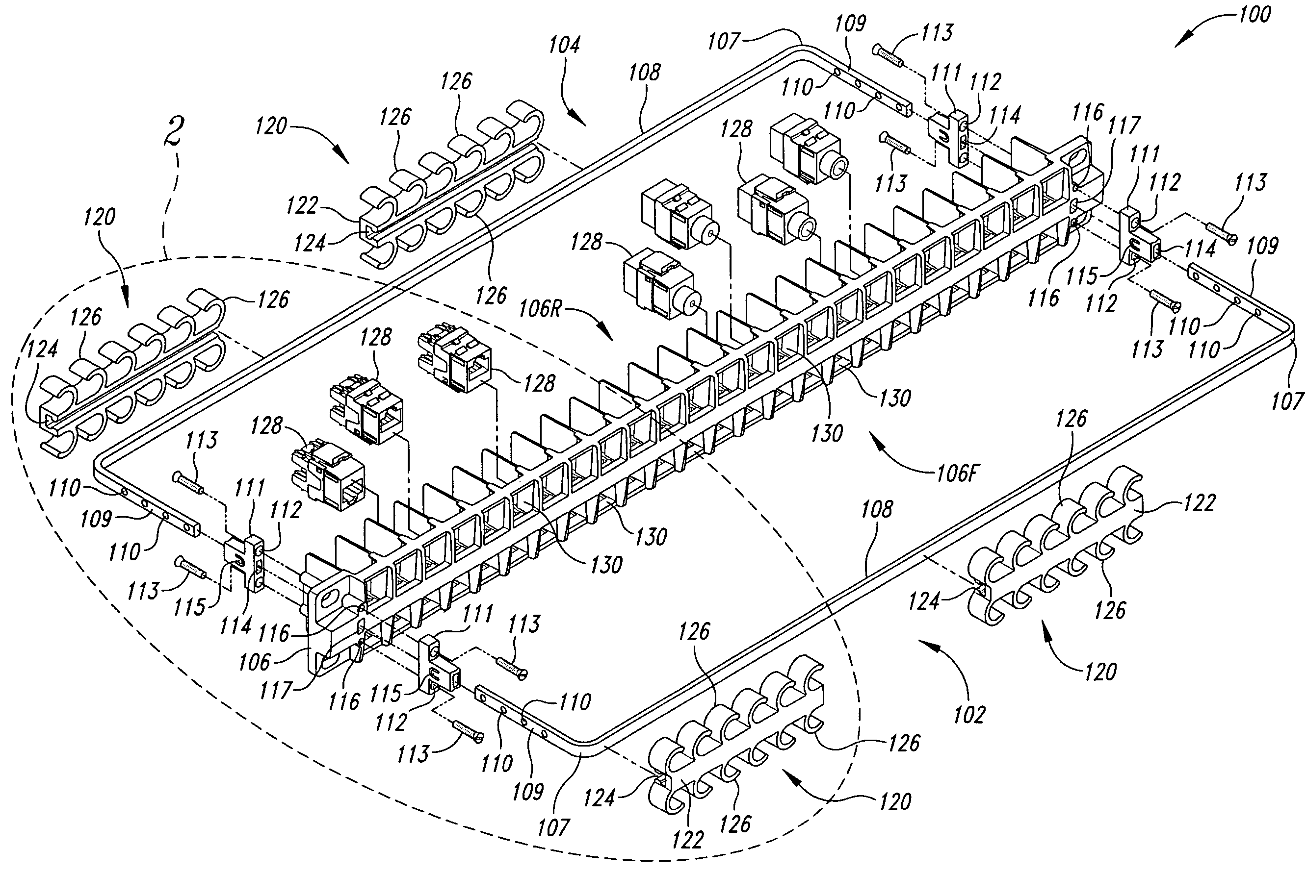 Cable retaining system