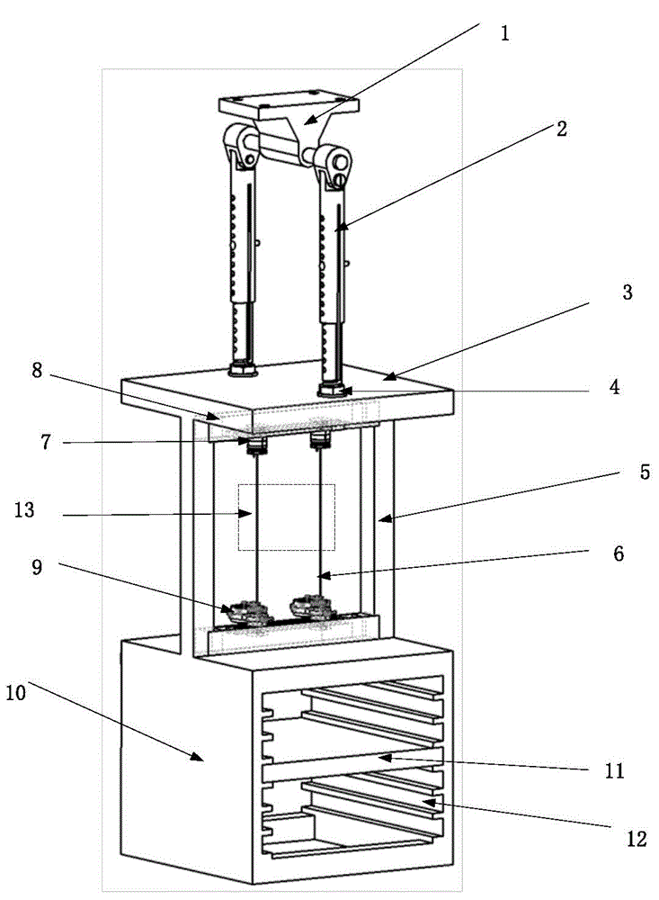 Pendulum clock type velvet effect experimental apparatus