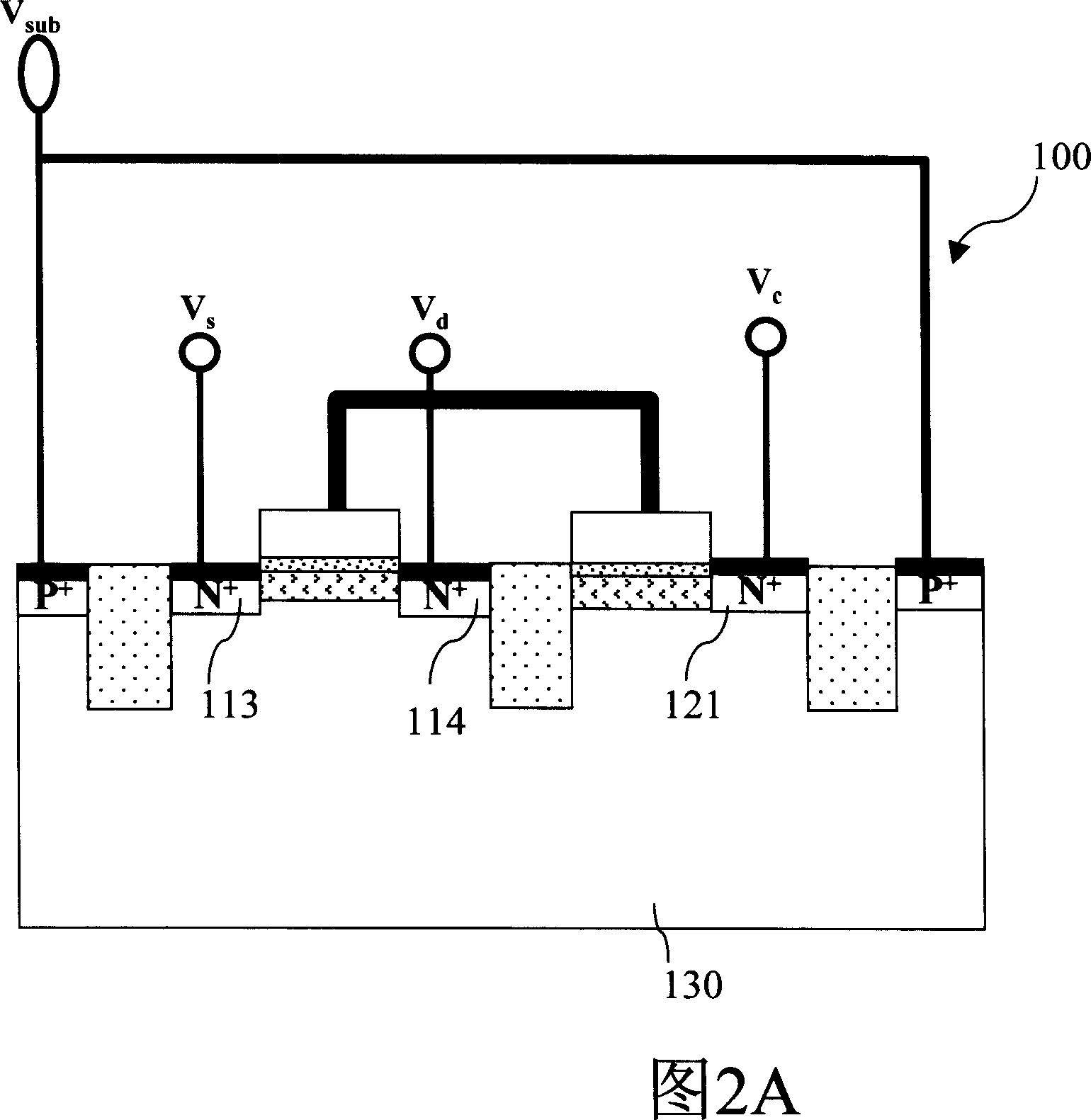 Single gate pole non-volatile internal storage and its operation method