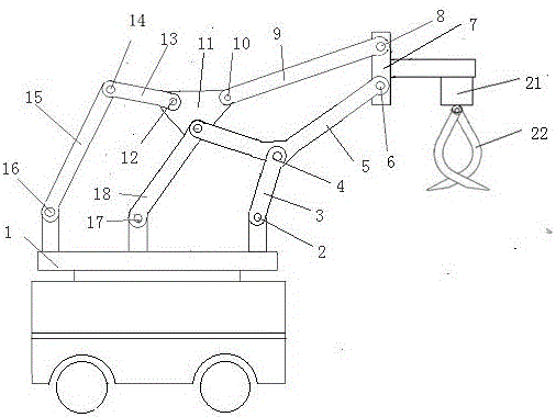 Multi-connecting-rod mechanism driven by double servo motors