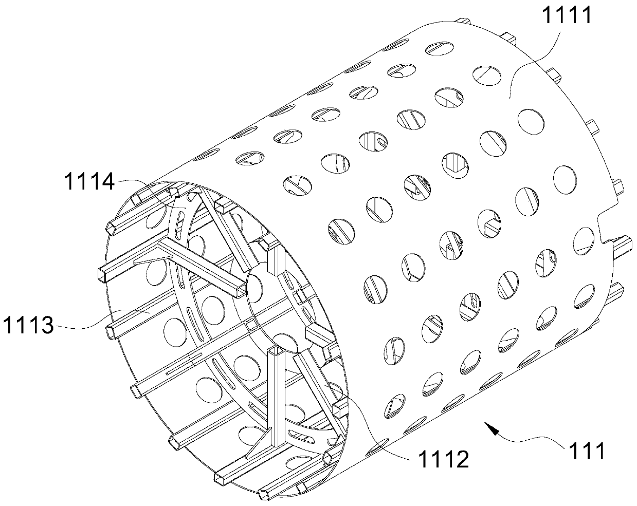 Coiled tubing reel device and coiled tubing vehicle