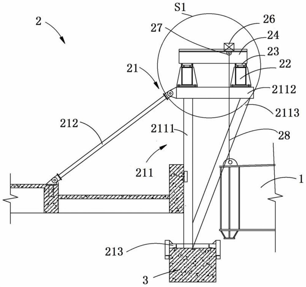 Driving lifting device