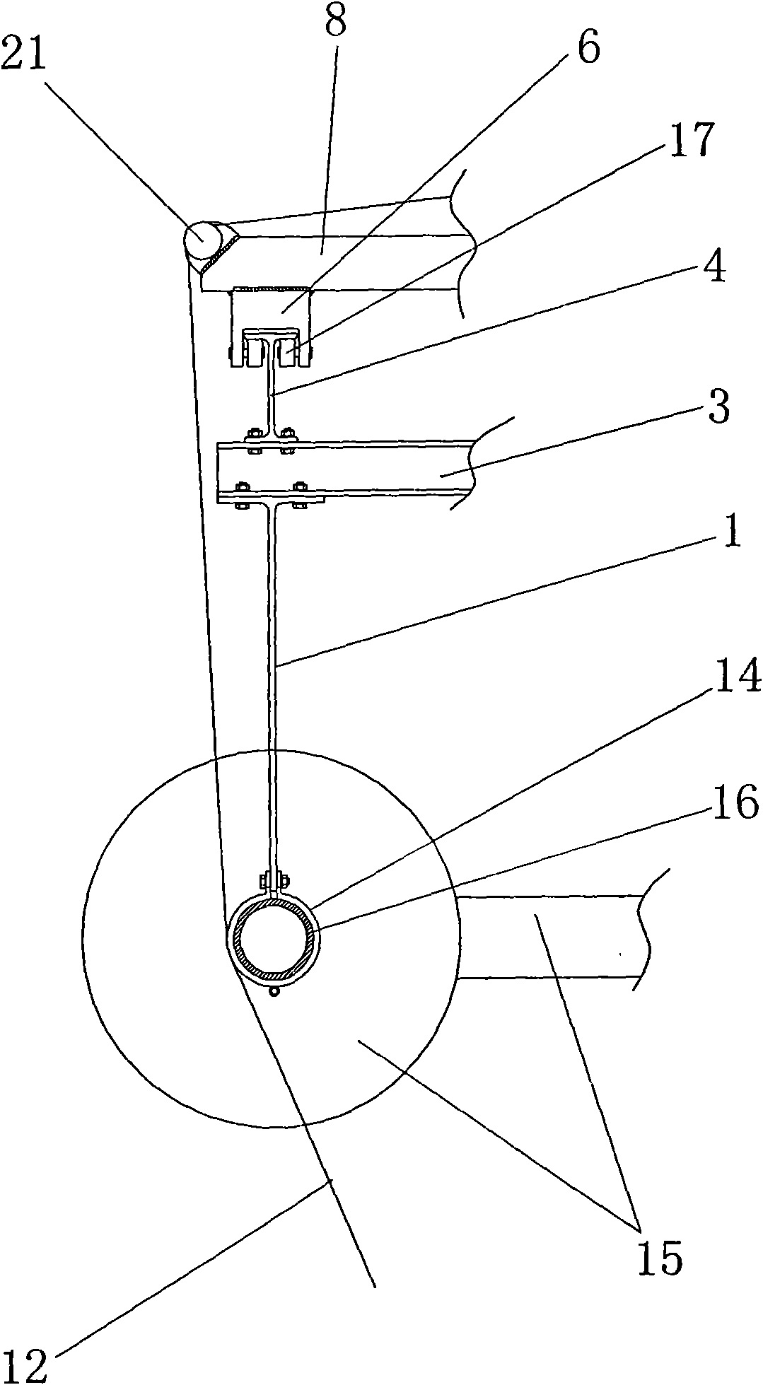 Movable type scaffold bracket for overhead construction of building engineering