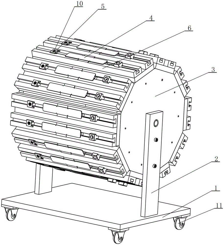 Water chamber forced air-cooling rolling type sizing table of radiator