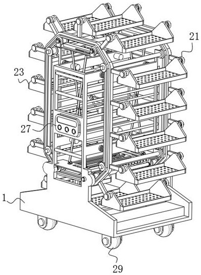 Adjustable seedling raising frame for agricultural planting